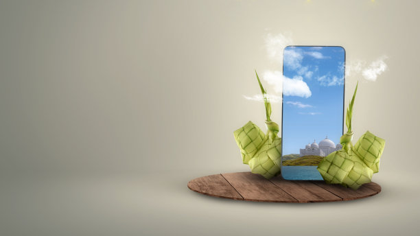 手机屏幕上可以看到清真寺图片下载