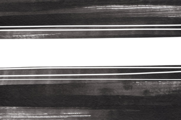 水彩，纹理，抽象，黑色，灰色与白色条纹，背景与文字的地方。图片下载