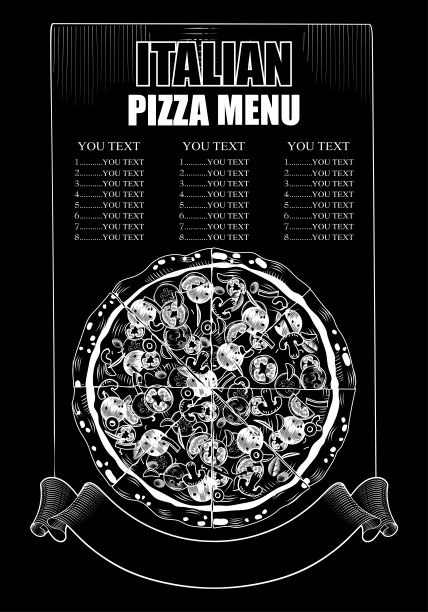 意大利披萨海报。图片下载