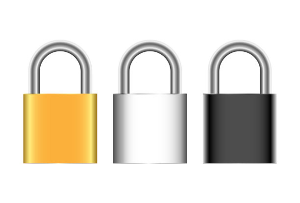 挂锁隔离在白色背景上。矢量插图。图片下载