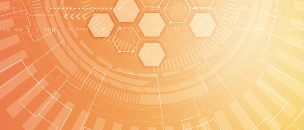 抽象背景六边形设计。科学未来能源技术。高科技数码概念图片下载