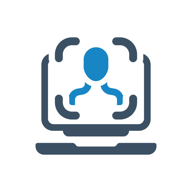 计算机图标平面设计中的人脸验证图片下载