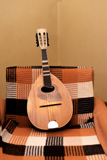 古乐器曼陀林特写。图片下载