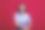 快乐自信的女人。美丽的东欧女人的肖像在红色的背景。图片下载
