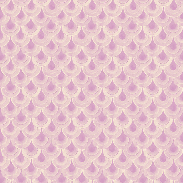 水彩日本传统装饰。鱼鳞。复古无缝图案。图片下载