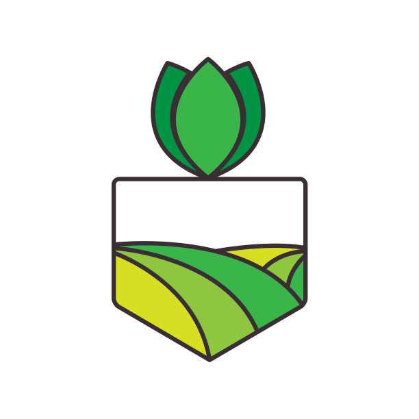 盾护农场农业标志图片下载