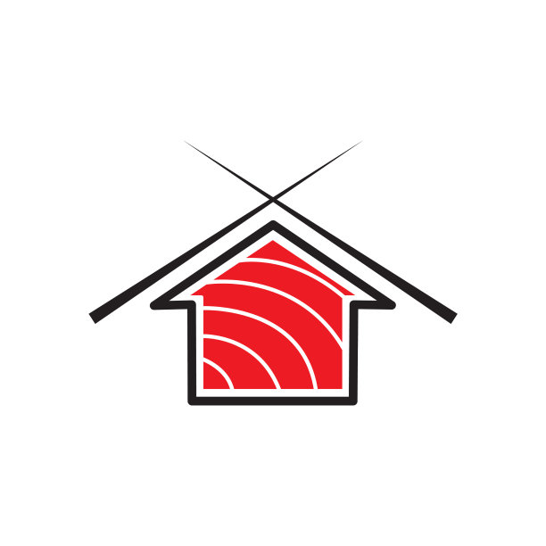 家寿司食品鱼的标志图片下载