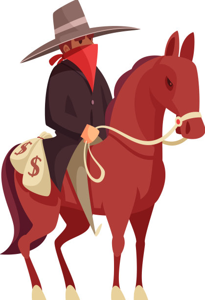 牛仔骑马构图图片下载