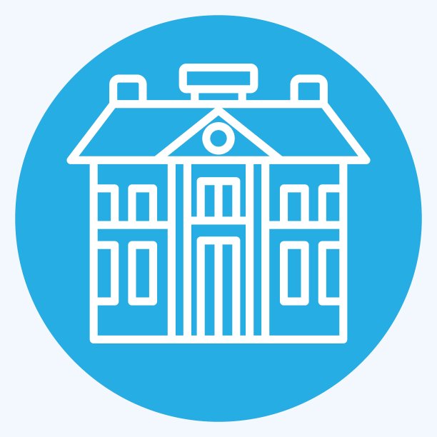 图标兵营。与军事符号有关。蓝眼睛的风格。简单的设计可编辑。简单的说明图片下载