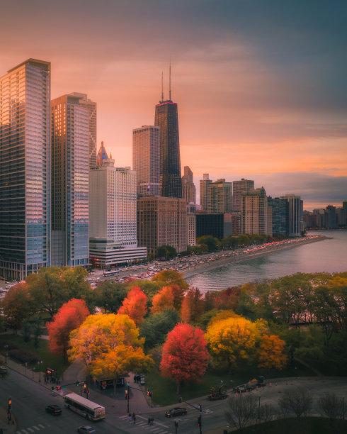 芝加哥的秋天图片下载