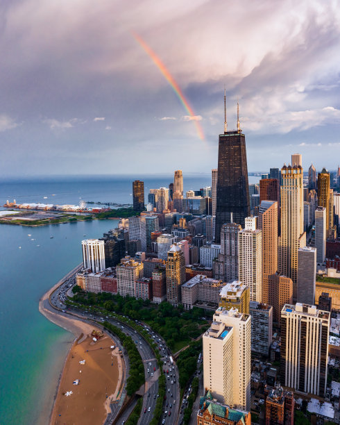 芝加哥的彩虹图片下载