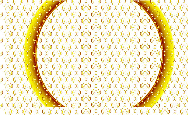 金色的背景，中间有一个圆圈，装饰有渐变的黄色条纹和详细的金色图案。图片下载