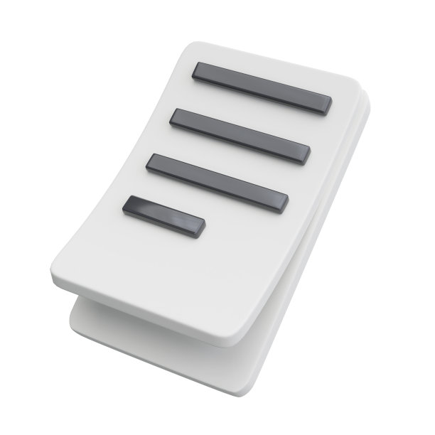 三维白纸文档与笔画标志图标。管理高效的项目计划概念，作业和考试，工作解决方案绘制插图。隔离在白色背景与剪辑路径图片下载