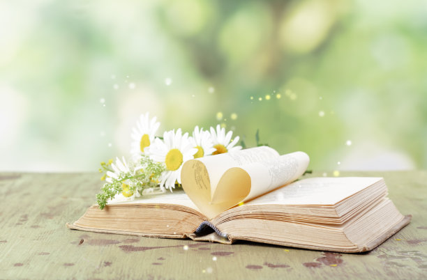 爱书人日背景图片下载