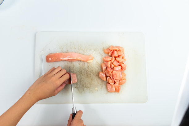 鸡胸肉切丁图片下载