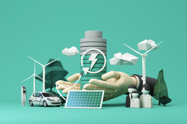 绿色地球。可再生能源和效率。环境生物多样性。生态世界的概念和恢复充电和停止破坏世界的世界与清洁能源。三维渲染图片下载