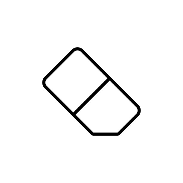 橡皮图标矢量设计模板简单而现代图片下载