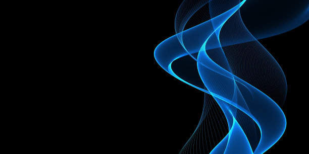 抽象的蓝色背景与线条，梯度，技术背景图片下载