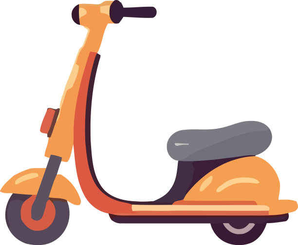 彩色滑板车设计图片下载