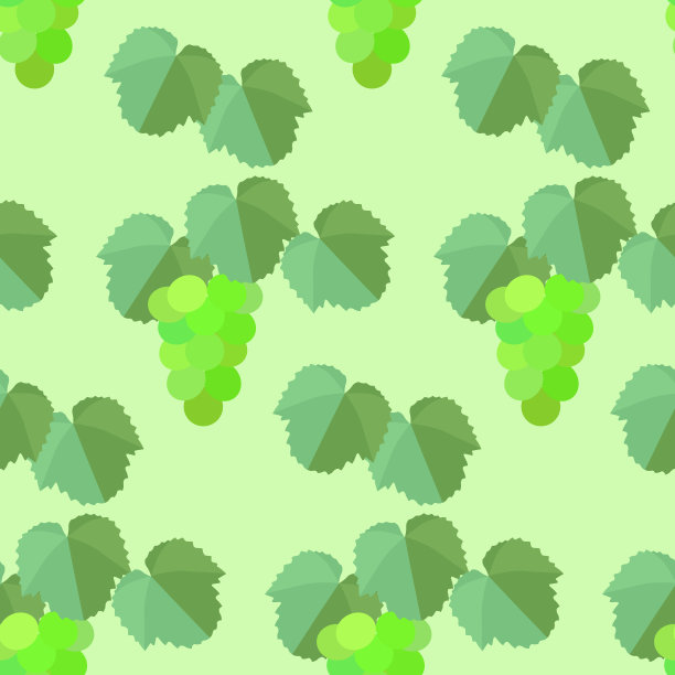 无缝图案的白葡萄图片下载