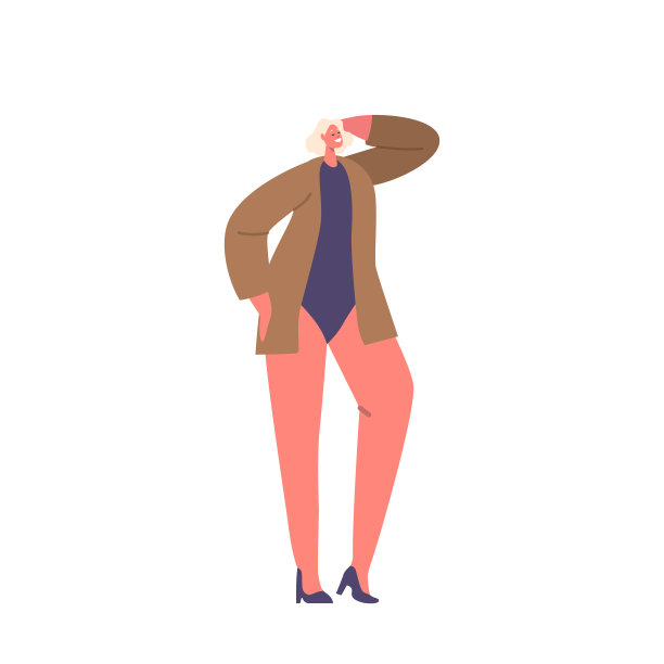 优雅的模特引人注目的姿势在一个专业的照相馆，捕捉美丽，优雅和信心。年轻苗条女性图片下载