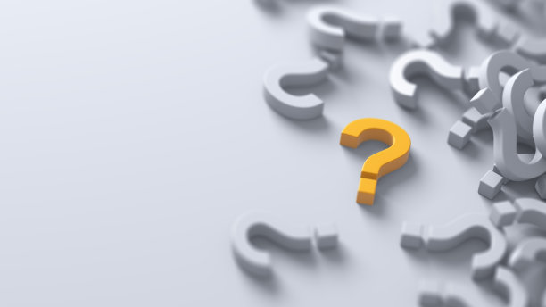 黄色问号从人群中脱颖而出图片下载