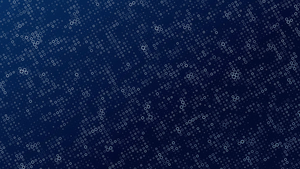 数字圆圈浮动与黑暗背景图片下载