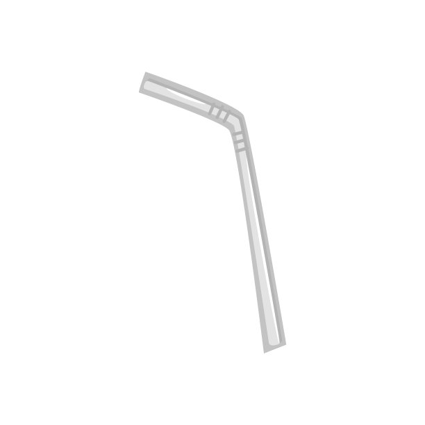 塑料或可重复使用的金属吸管图标平面矢量插图孤立。图片下载