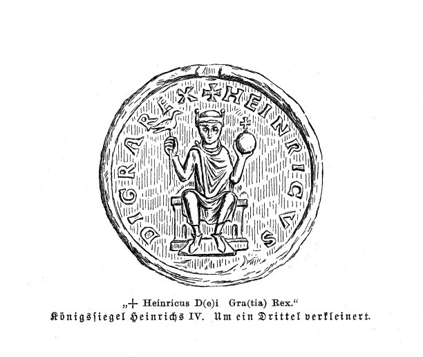 11世纪神圣罗马帝国皇帝亨利四世的印章图片下载