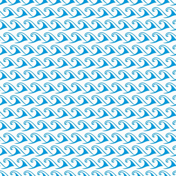 波浪图案，海与海洋无缝水波纹图片下载