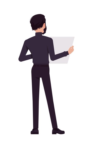 商人，商务动机演讲者，黑色高领毛衣，后面有横幅图片下载