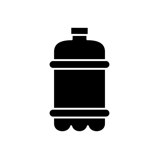 塑料瓶图标矢量设计模板简单而现代的概念图片下载