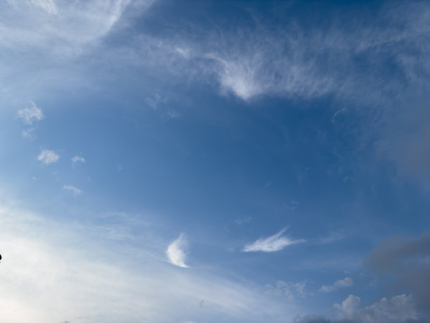 夏日蓝天白云梯度淡白色背景。美丽清澈多云在阳光下平静明亮的冬季空气背景。阴森生动的青色景观在环境日地平线天际线看春风图片下载