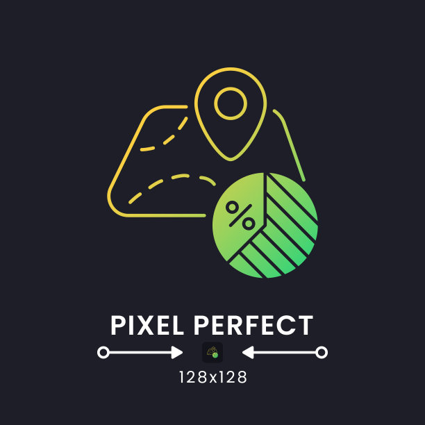 州和地方税黄色固体渐变桌面图标在黑色图片下载