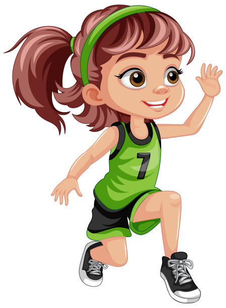 穿篮球服的女孩图片下载