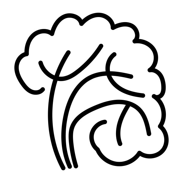 黑白模板树图标。矢量符号符号孤立在白色背景上。树平面线条图标集。植物、景观设计。经营理念图片下载