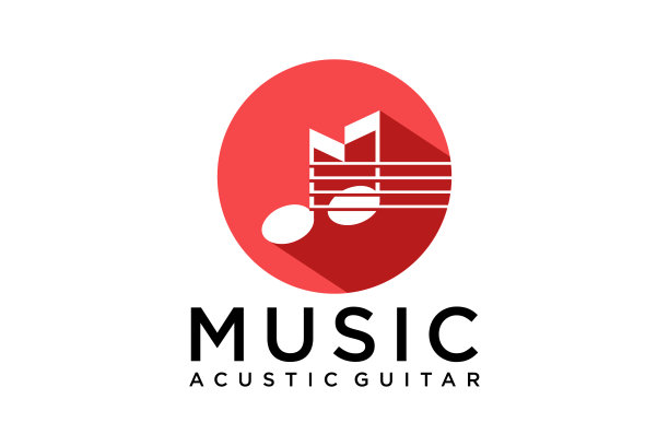 图标音乐标志设计元素，音符音乐图标图片下载