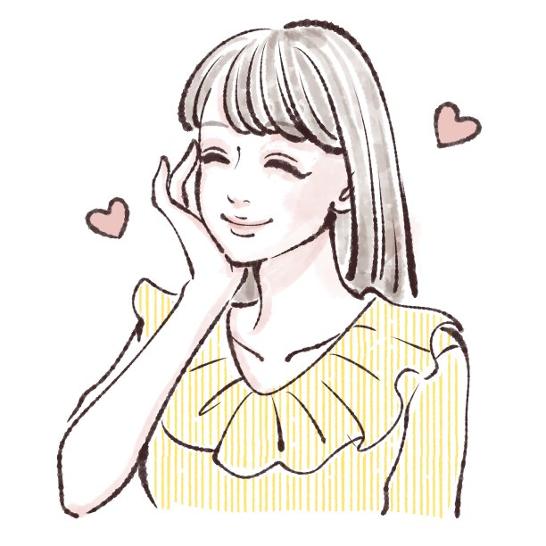 美肤/ Ukiuki / Runrun / Tokimeki / Shiny / Glitter / Happy / Rejoice / Happy / Happiness / Happiness /皮肤状况良好/美白/抗衰老/ Love / Kyun / Wow / Female / Girl /插画素材图片下载