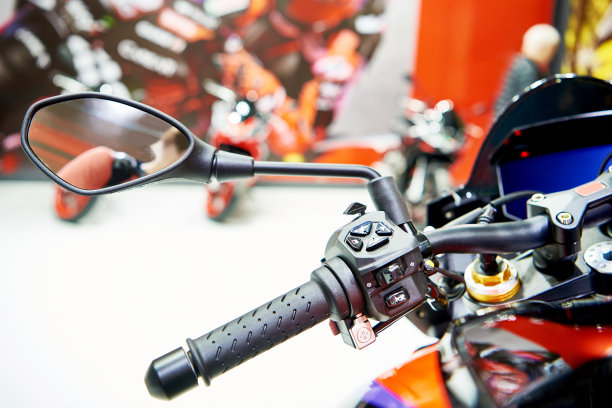 镜子和车把摩托车图片下载