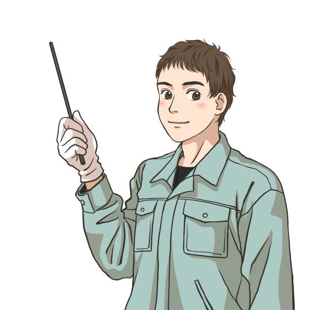 一名男性维修人员正在进行安全指导图片下载