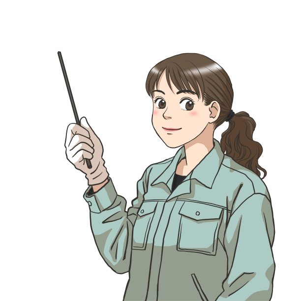 一名女维修人员正在进行安全指导图片下载