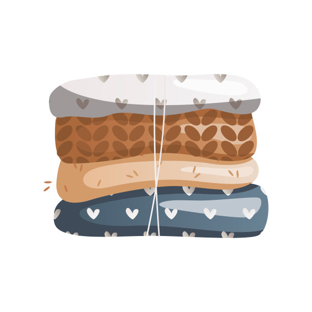 一叠针织衣服。图片下载