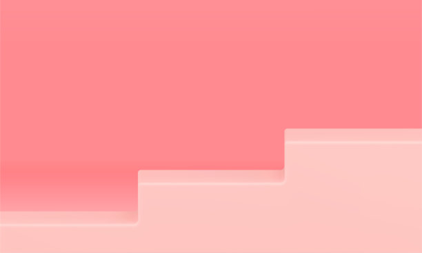 楼梯平台基础向上向下平台竞争楼梯三维设计逼真向量图片下载