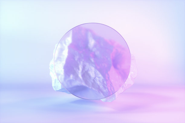 抽象的三维岩石石材背景，空玻璃框架文字放置图片下载