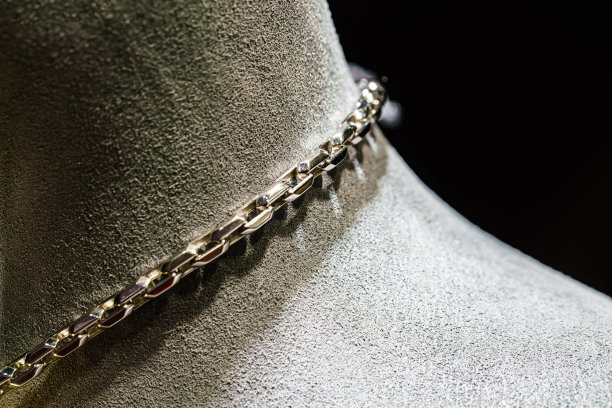 时尚银项链图片下载