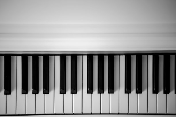 钢琴琴键——乐器的一部分图片下载