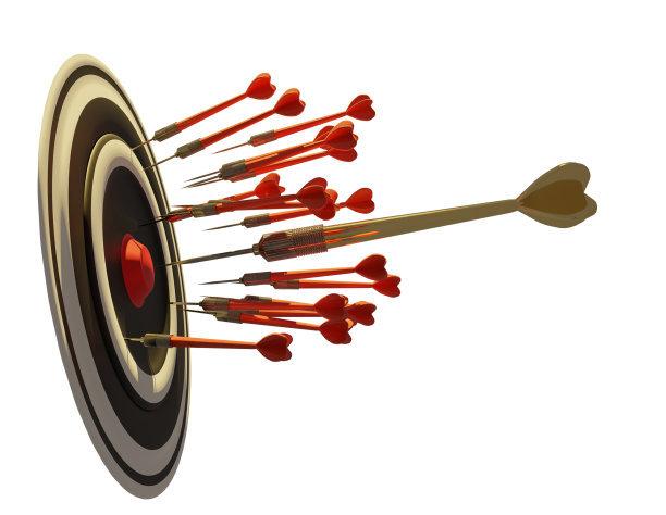 飞镖的目标。成功经营理念。目标被箭射中中心，未来技术成功经营理念目标被箭射中中心，飞镖射中目标。成功经营理念图片下载