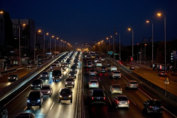 北京主干道的交通情况图片下载