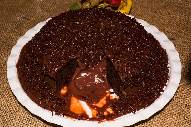 巧克力熔岩蛋糕图片下载