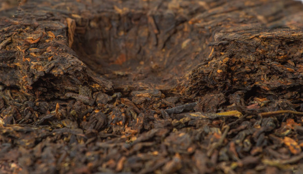 黑色，高端，叶，中国茶特写，背景，质感。高质量的照片。图片下载